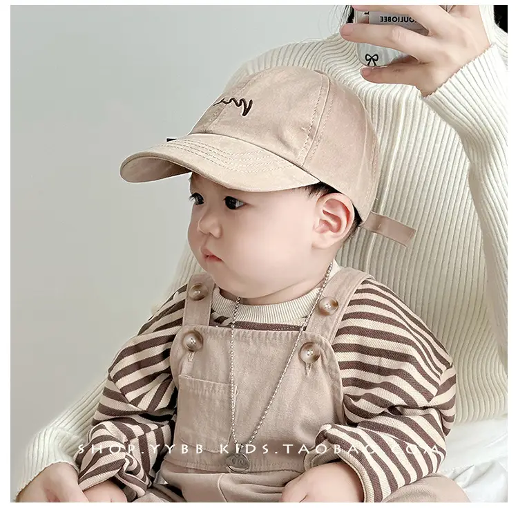 New Kids Cap Beige Baseball Western Style — feature 3
