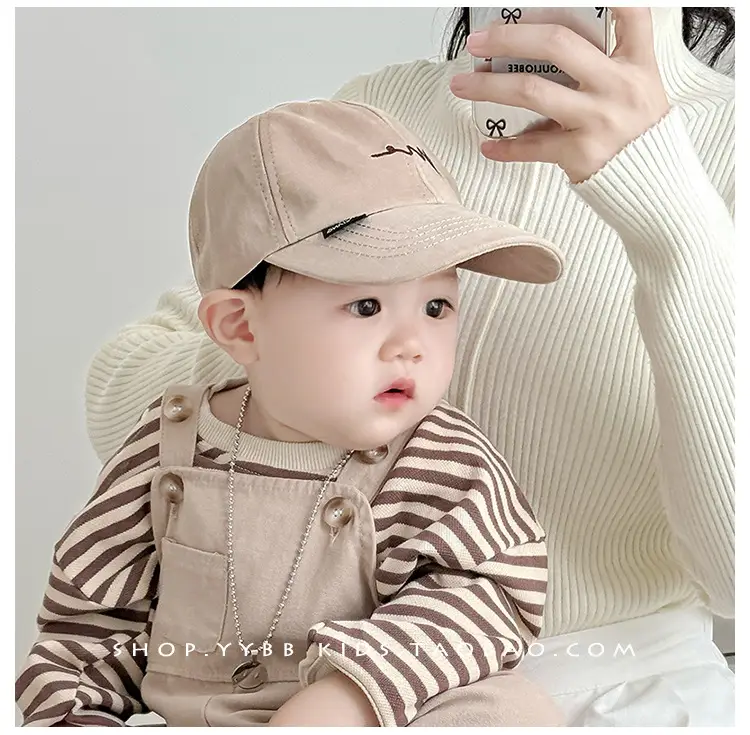 New Kids Cap Beige Baseball Western Style — feature 4