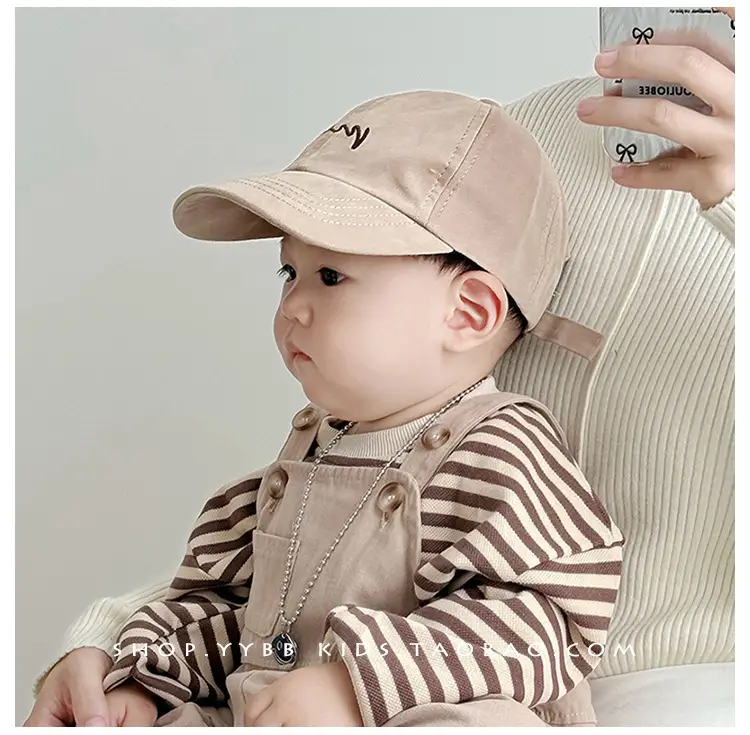 New Kids Cap Beige Baseball Western Style — feature 5