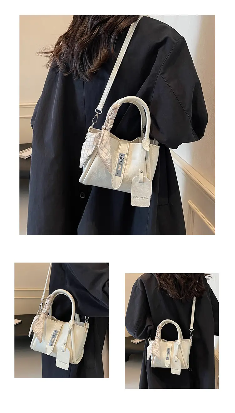 Black Western Style Shoulder Bag with Crossbody Strap — feature 10