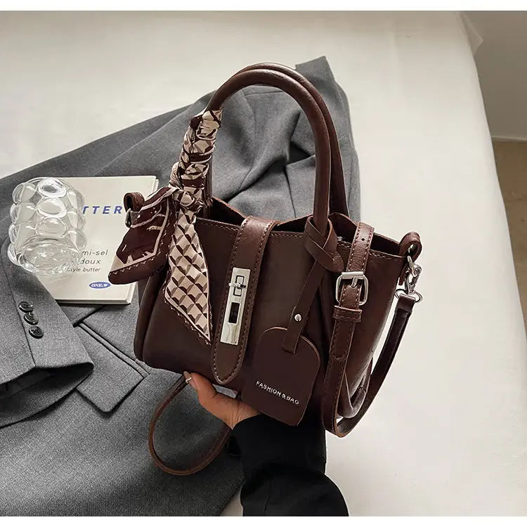 Black Western Style Shoulder Bag with Crossbody Strap — feature 18