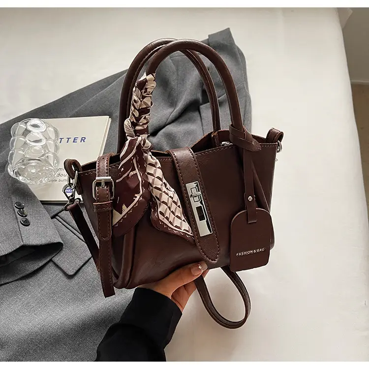 Black Western Style Shoulder Bag with Crossbody Strap — feature 19