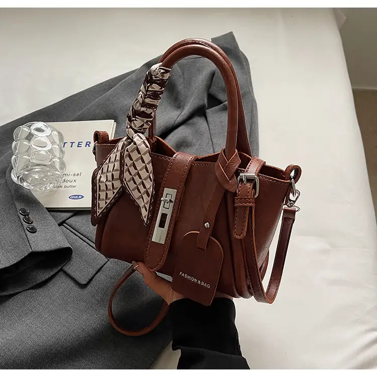 Black Western Style Shoulder Bag with Crossbody Strap — feature 27