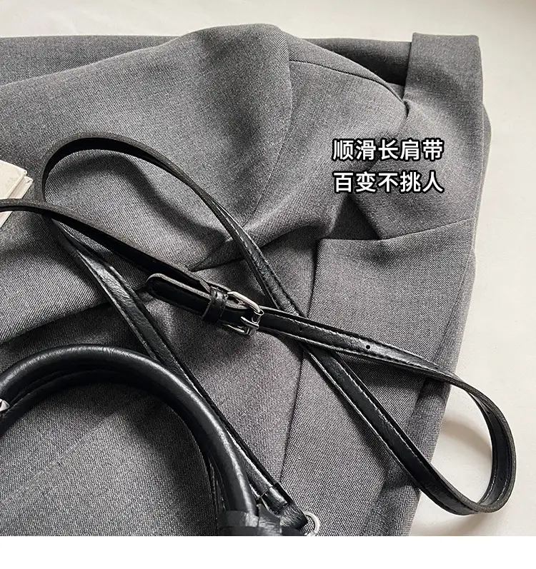 Black Western Style Shoulder Bag with Crossbody Strap — feature 3