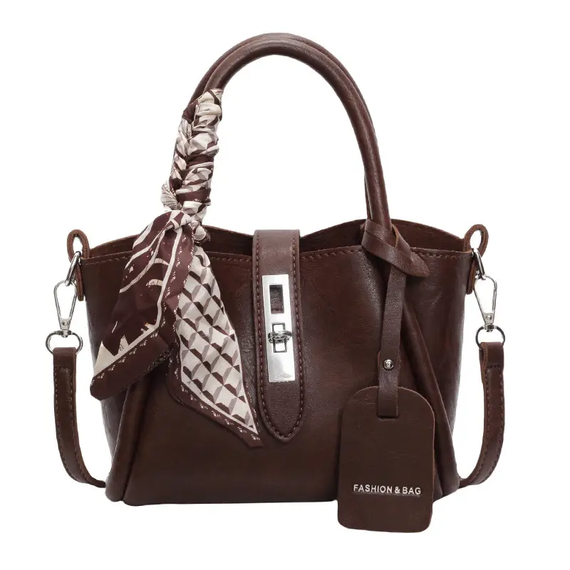 Black Western Style Shoulder Bag with Crossbody Strap - Image 2