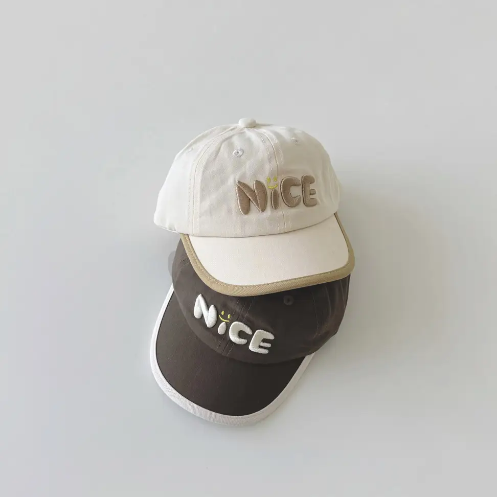 Yipan Korean Children's Beige Baseball Cap 2025 Spring Autumn - Image 7