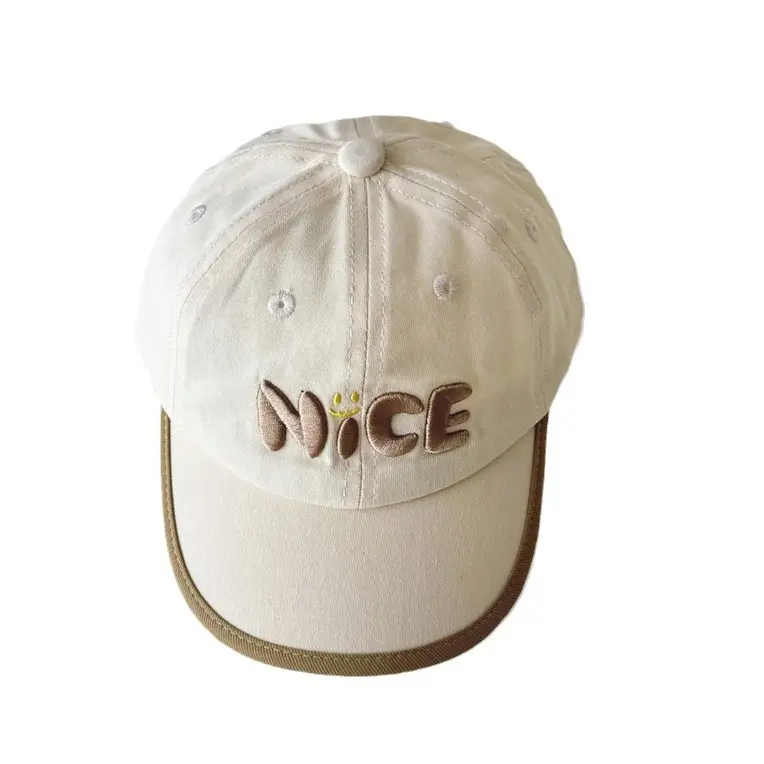 Yipan Korean Children's Beige Baseball Cap 2025 Spring Autumn - Image 9