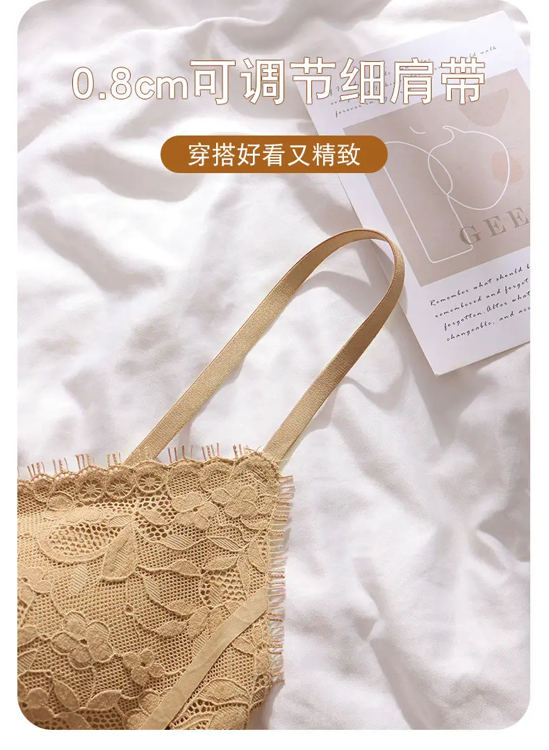 Warm Long Eyelash Back Sling V-Neck Top — feature 13