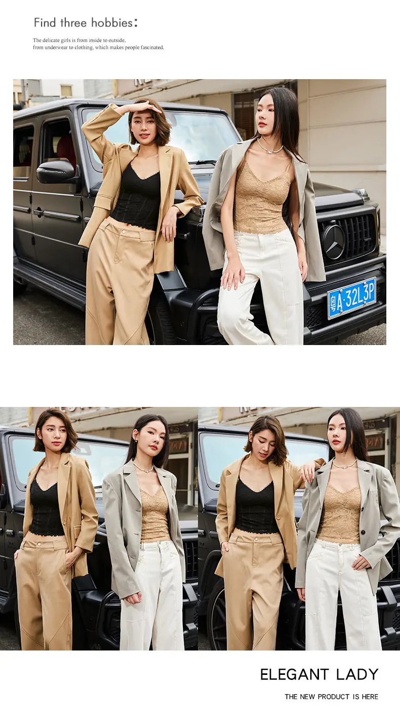 Warm Long Eyelash Back Sling V-Neck Top — feature 19