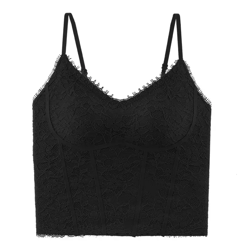 Warm Long Eyelash Back Sling V-Neck Top - Image 2