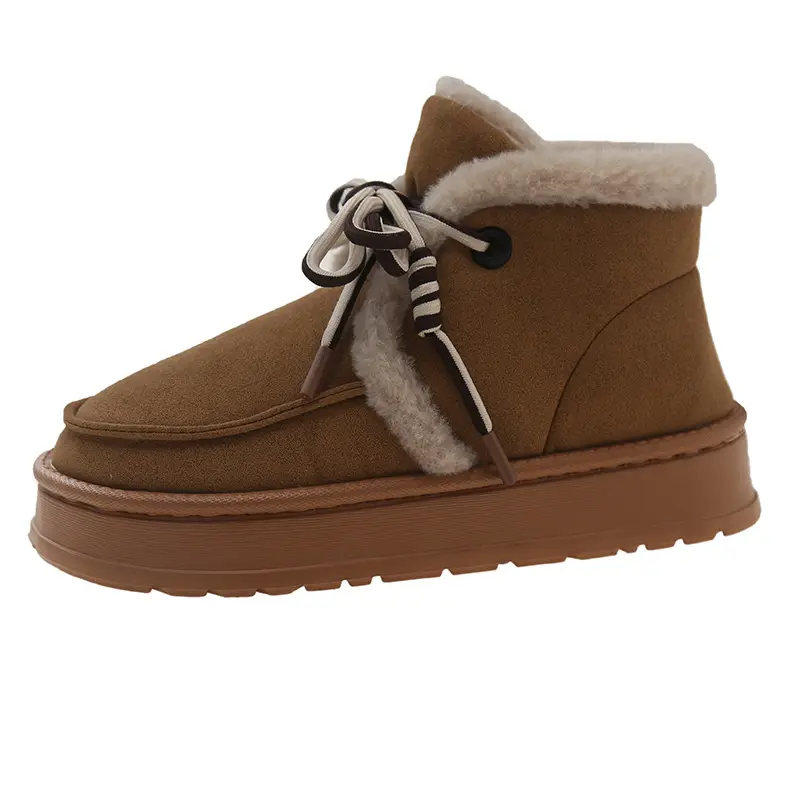 Nanbo Wan Snow Boots Women's Winter Cyber Celebrity Ins Warm Indoor EVA Thick Sole Increased fleece-lined Thick Cotton Shoes for Outer Wear - Image 8