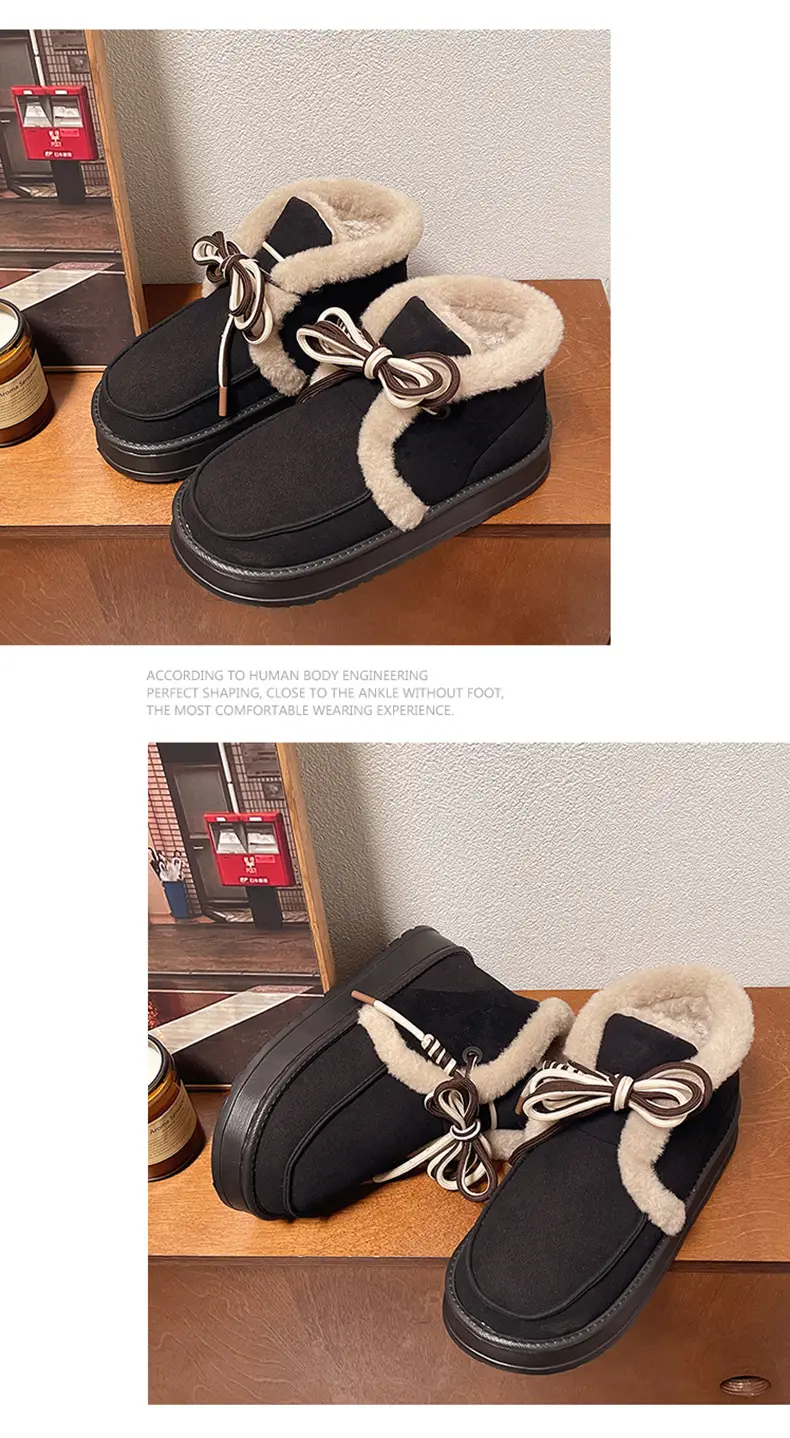 Nanbo Wan Snow Boots Women's Winter Cyber Celebrity Ins Warm Indoor EVA Thick Sole Increased fleece-lined Thick Cotton Shoes for Outer Wear — feature 15