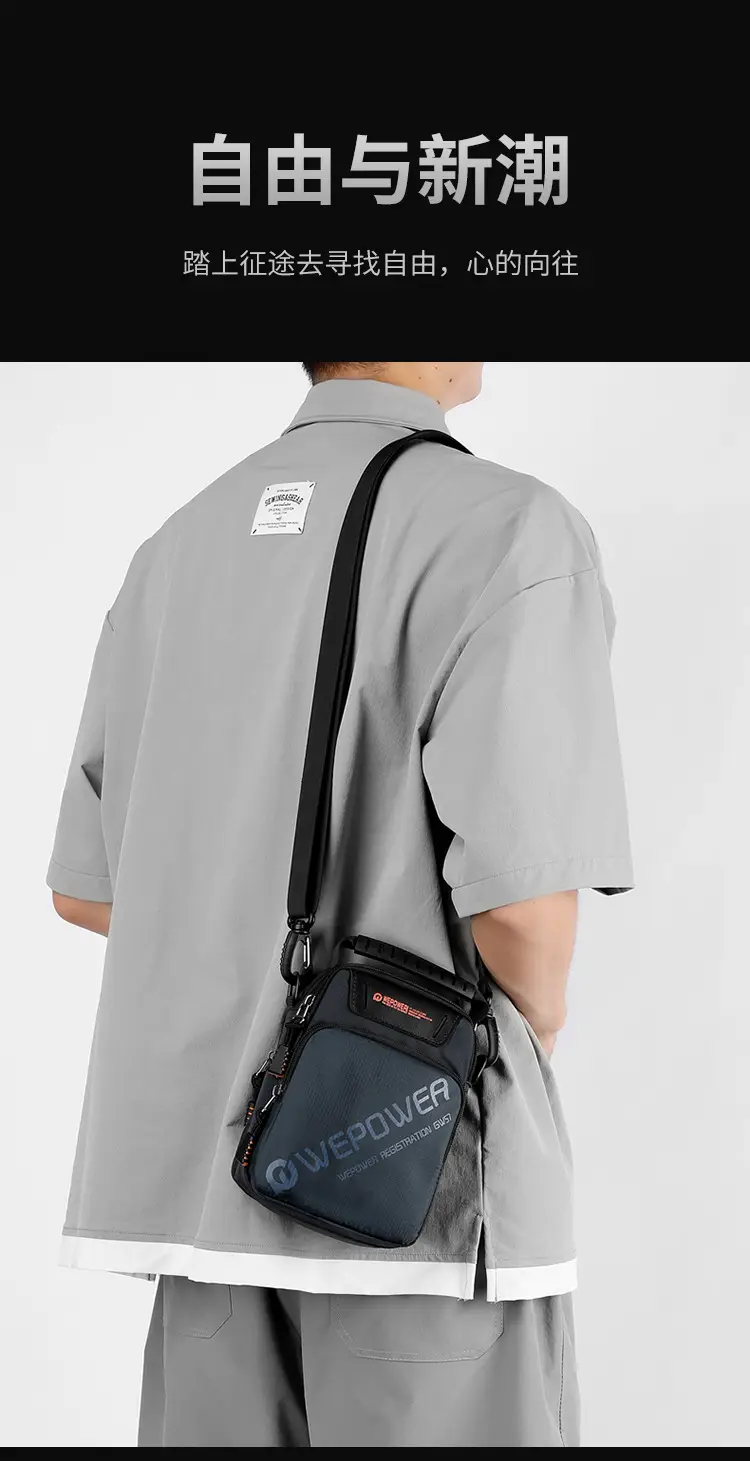 WEPOWER New Crossbody Bag Large Capacity Black — feature 12