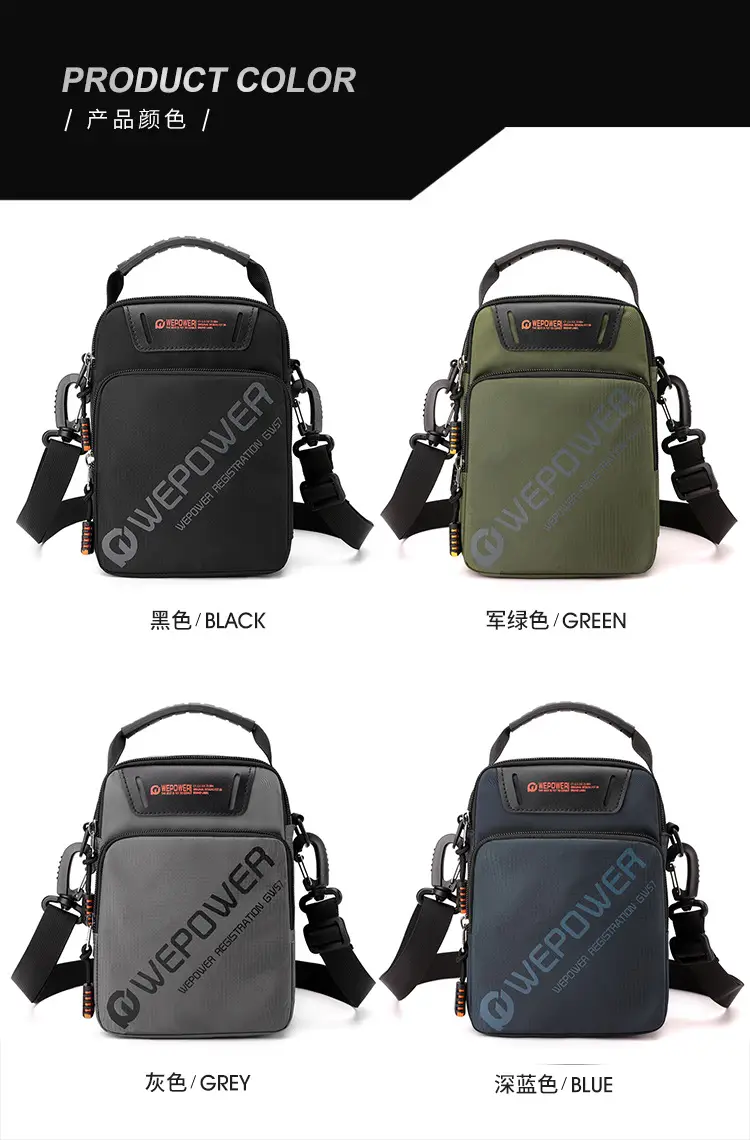 WEPOWER New Crossbody Bag Large Capacity Black — feature 18
