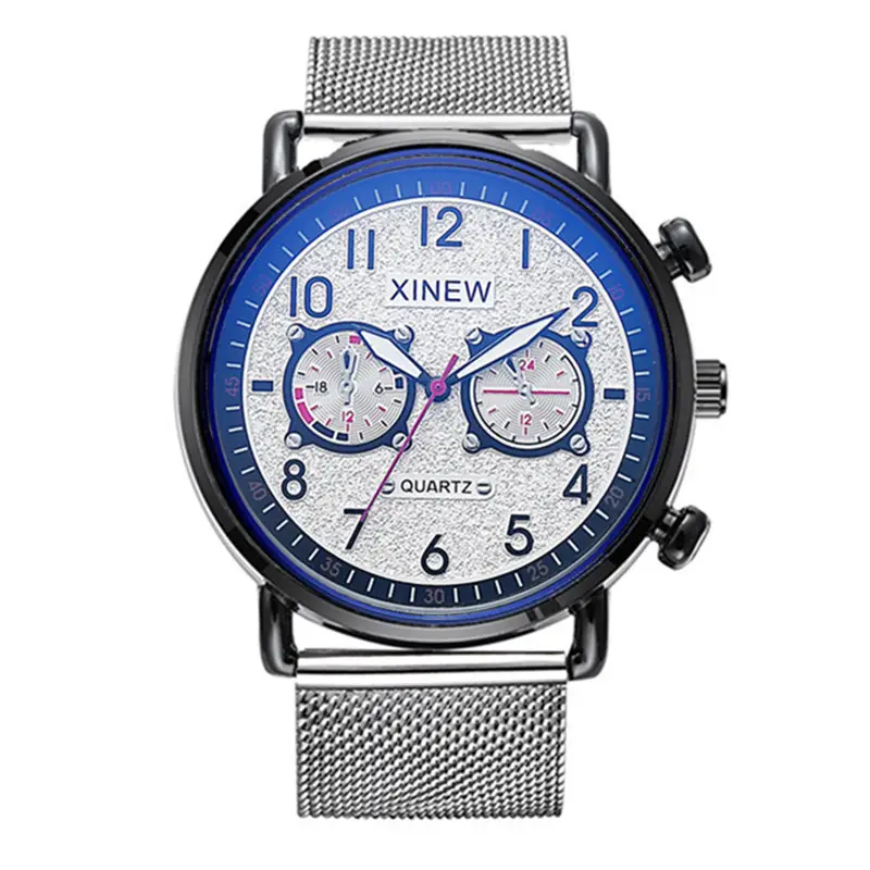 Men Xinew Blue Chronograph Stainless Steel Watch - Image 6