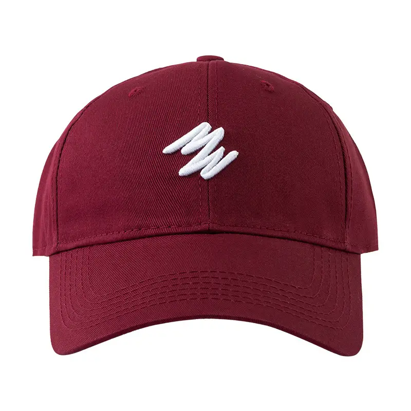 Maroon Big Head Face Show Small American Retro Baseball Cap - Image 14