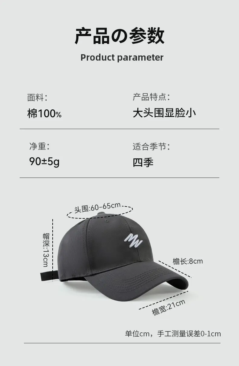 Maroon Big Head Face Show Small American Retro Baseball Cap — feature 2