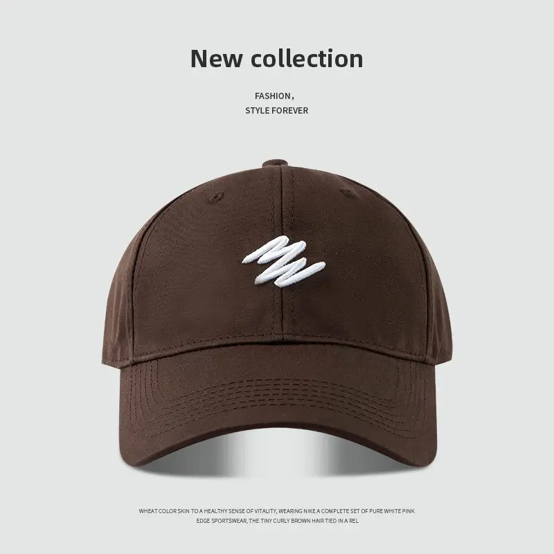 Maroon Big Head Face Show Small American Retro Baseball Cap - Image 3