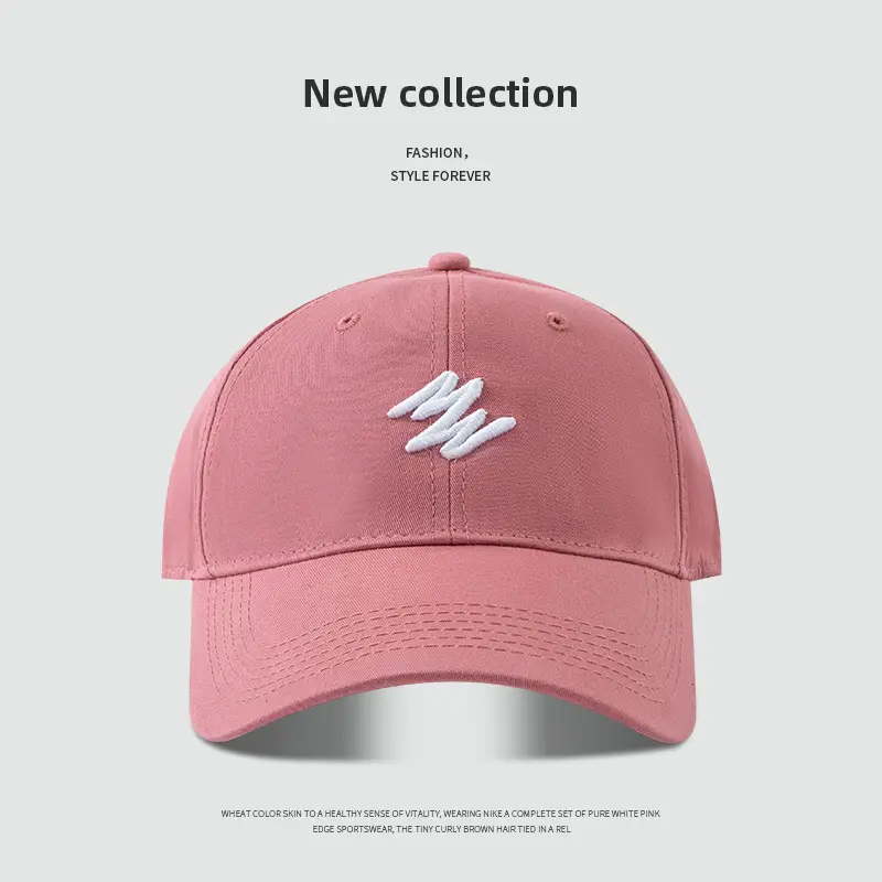 Maroon Big Head Face Show Small American Retro Baseball Cap - Image 8