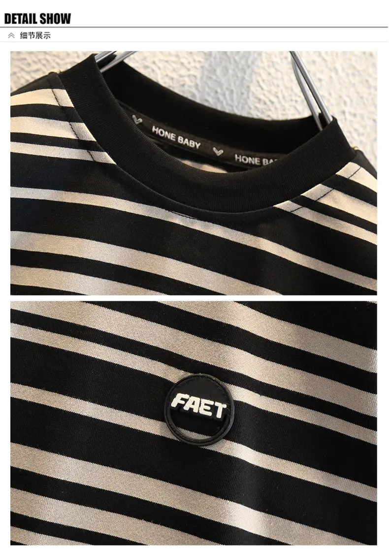 Boys Fake Two-Piece Sweatshirt 2025 Spring — feature 9
