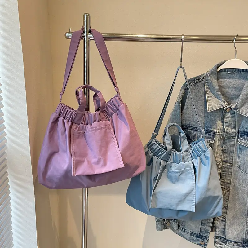 Waterproof Nylon Shoulder Bag Women Large Capacity - Image 8