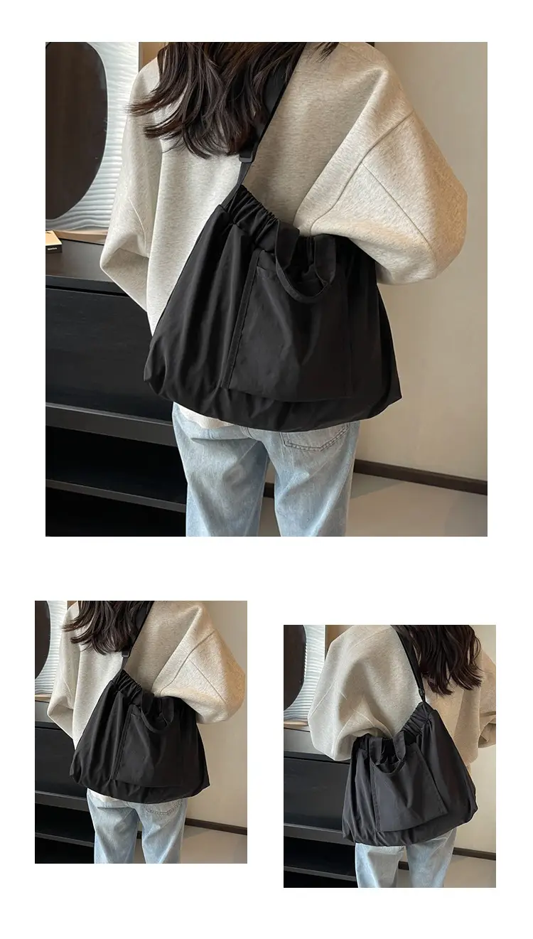 Waterproof Nylon Shoulder Bag Women Large Capacity — feature 12