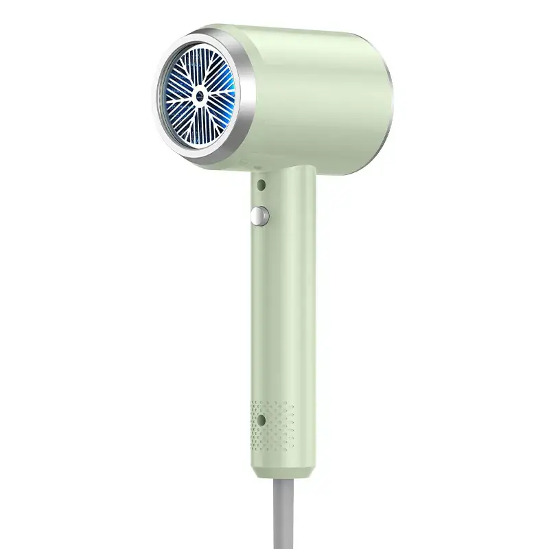 Green Hair Dryer with Negative Ion Technology