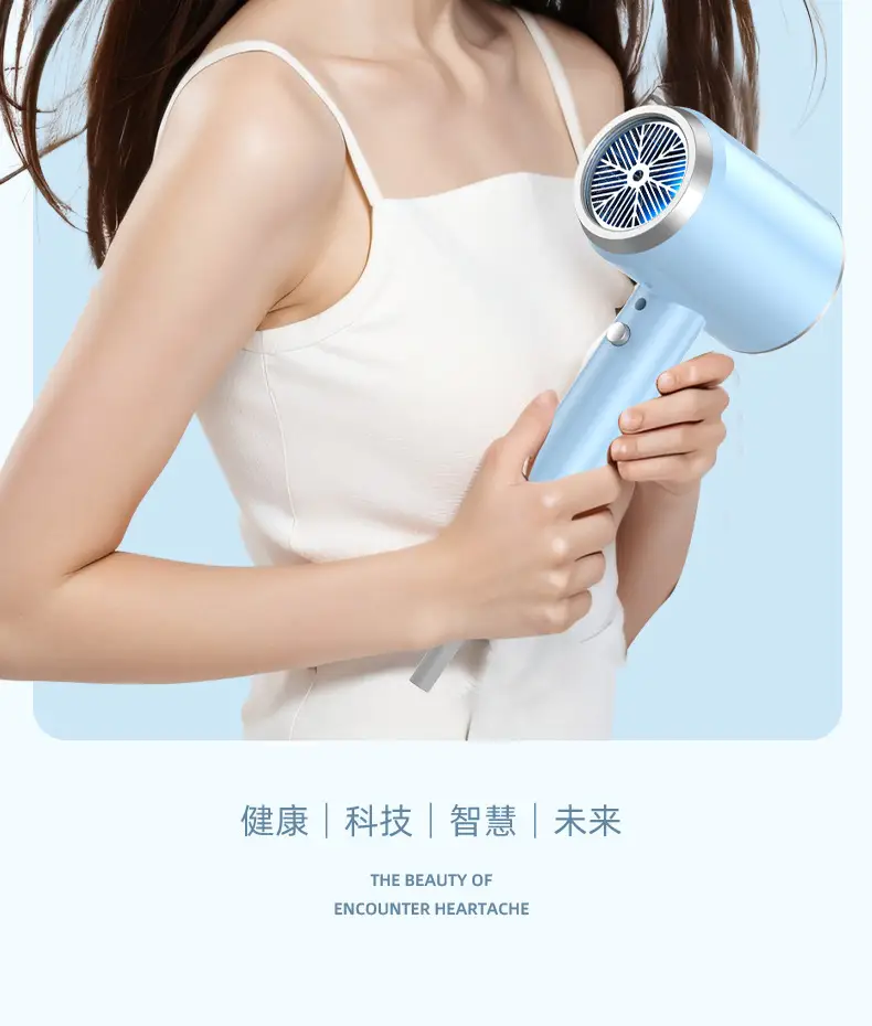Green Hair Dryer with Negative Ion Technology — feature 11
