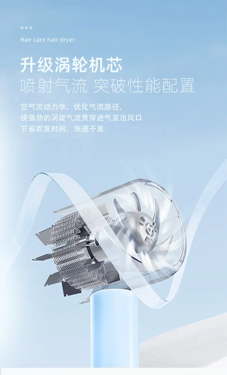 Green Hair Dryer with Negative Ion Technology — feature 14