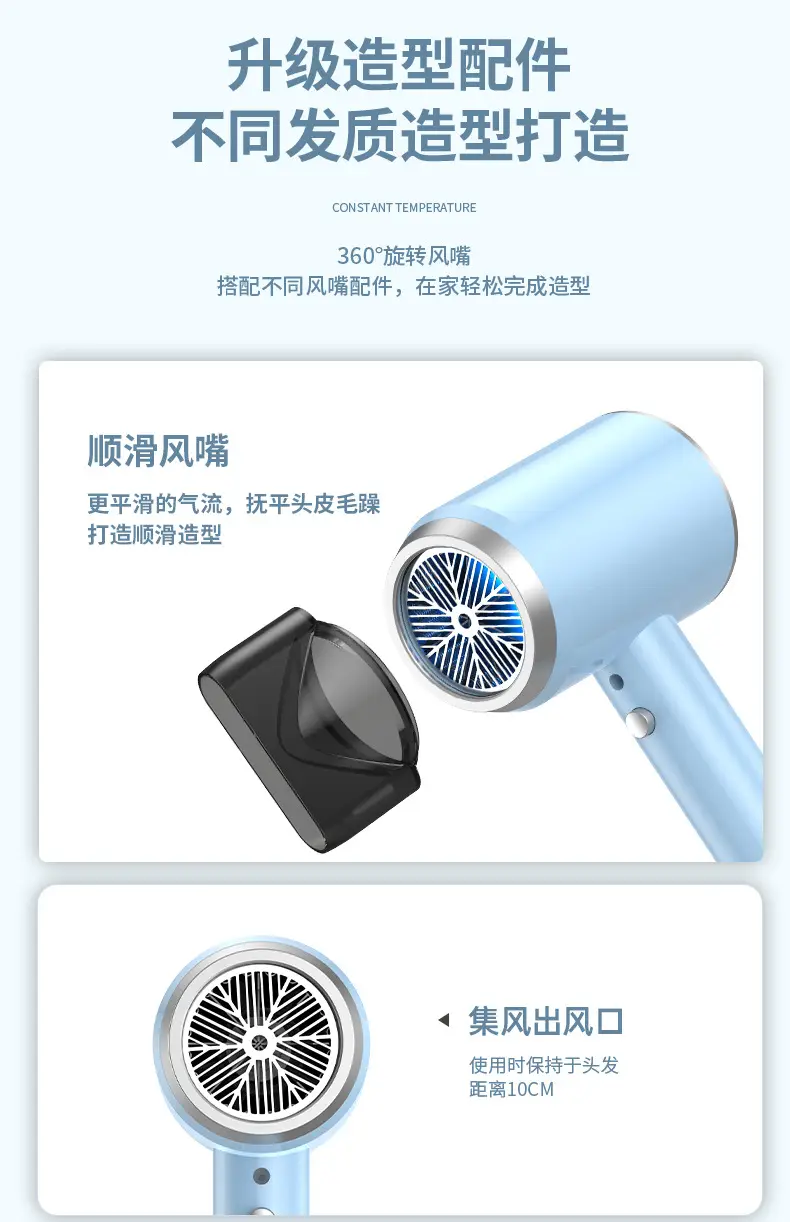 Green Hair Dryer with Negative Ion Technology — feature 25
