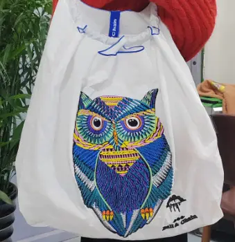 Japanese Embroidered Blue Shoulder Bag for Women - Image 63