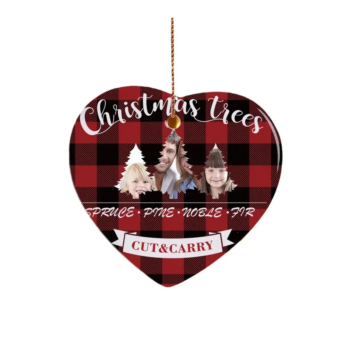 Custom Ceramic Christmas Tree Tag Pendants 2024 - Image 5