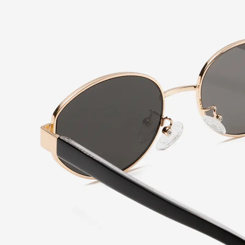 Women's Acetate Sunglasses Oval Gold Wire UV Protection - Image 7