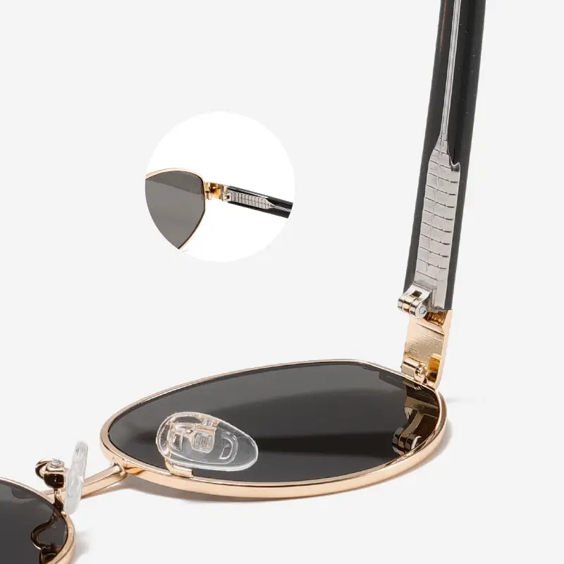 Women's Acetate Sunglasses Oval Gold Wire UV Protection - Image 8