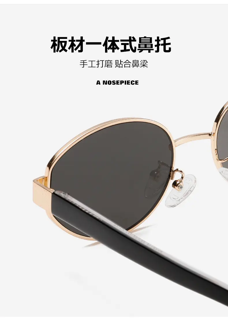 Women's Acetate Sunglasses Oval Gold Wire UV Protection β feature 9