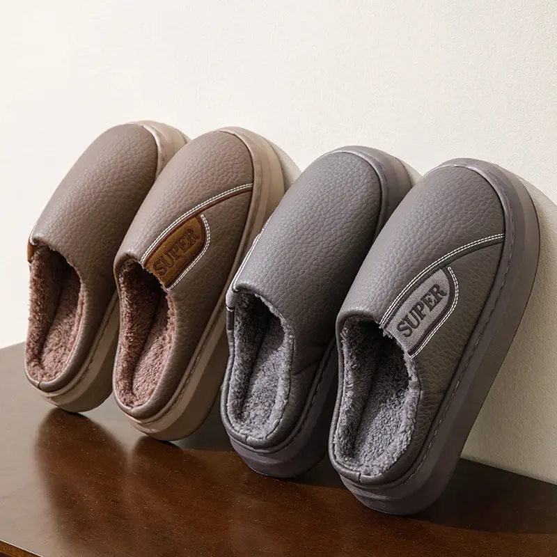 Winter Cotton Slippers for Men, Extra Large Size, 2026 New Model, Home Use, Indoor Non-Slip, Warm Cotton Shoes with Thick Fleece Lining — feature 15