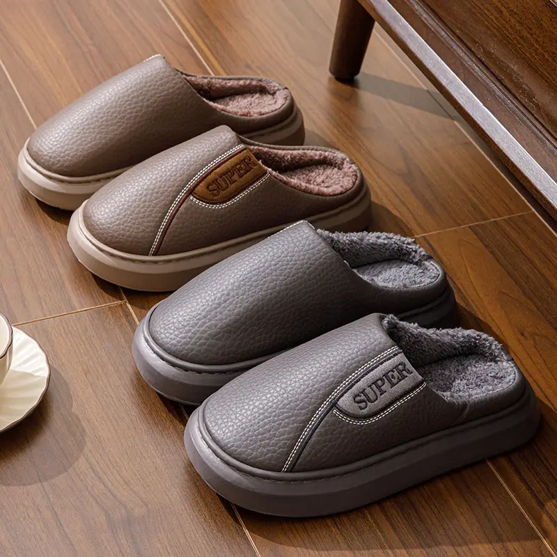 Winter Cotton Slippers for Men, Extra Large Size, 2026 New Model, Home Use, Indoor Non-Slip, Warm Cotton Shoes with Thick Fleece Lining — feature 16