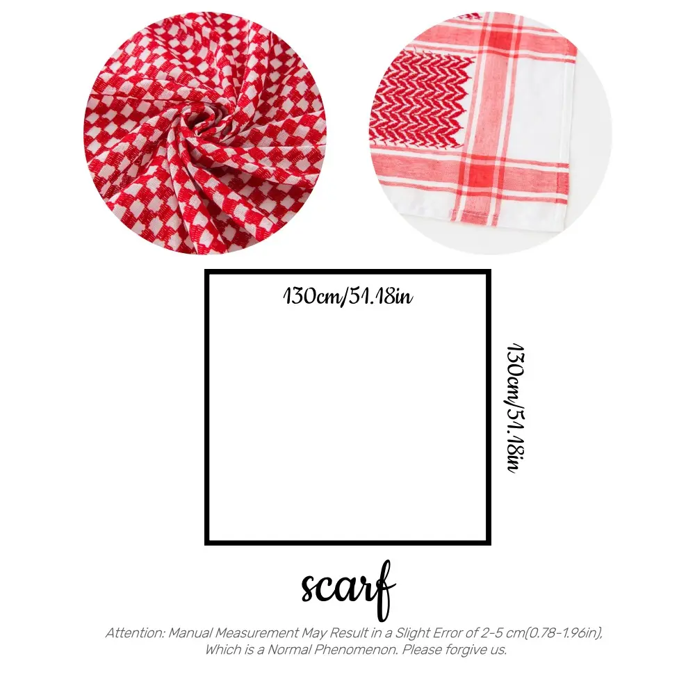 New Jacquard Turban Scarf White Black Geometric Pattern — feature 4