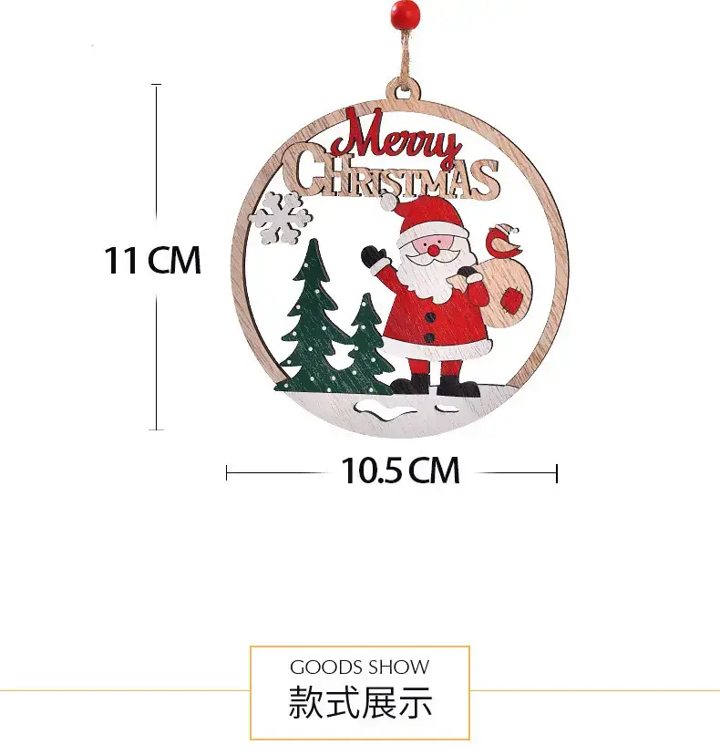 Hollow Wooden Christmas Pendant Decoration for Men — feature 3