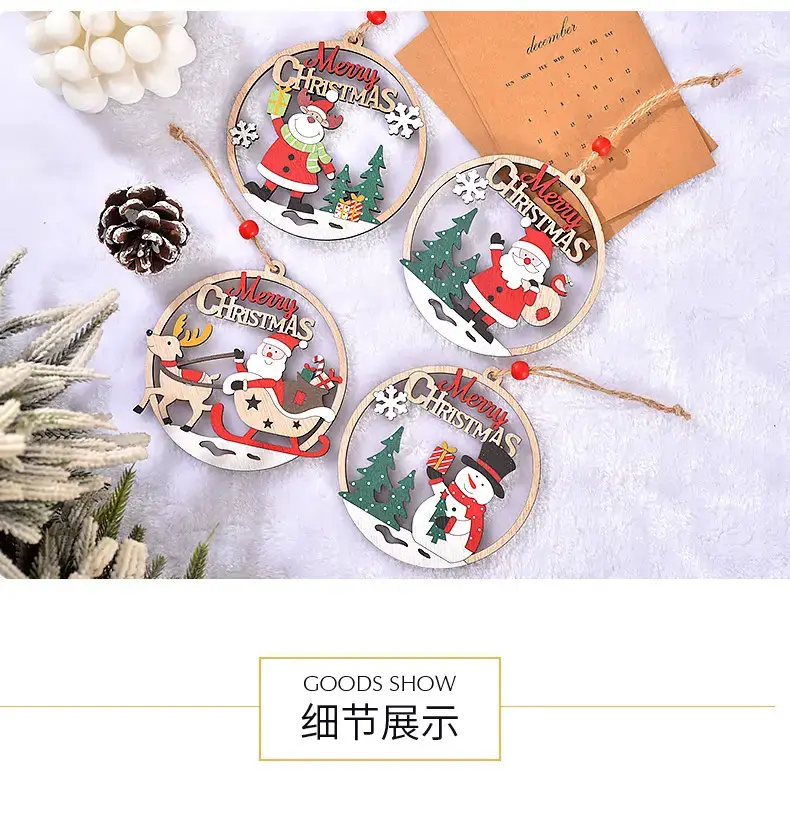 Hollow Wooden Christmas Pendant Decoration for Men — feature 6