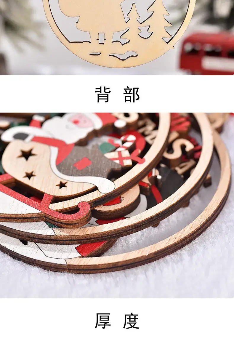 Hollow Wooden Christmas Pendant Decoration for Men — feature 8