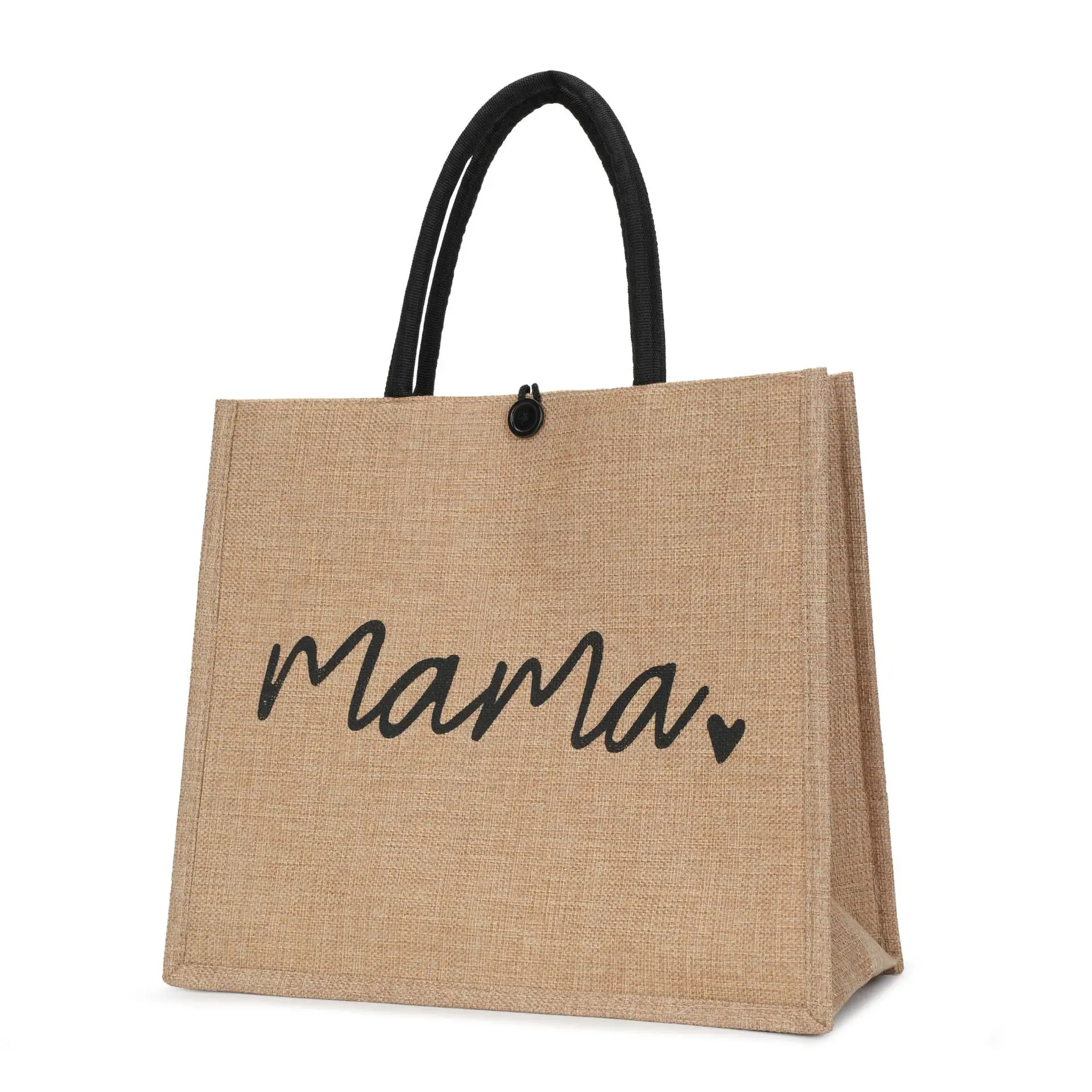 Linen Women's Commuter Bag with Geometric Print - Image 4