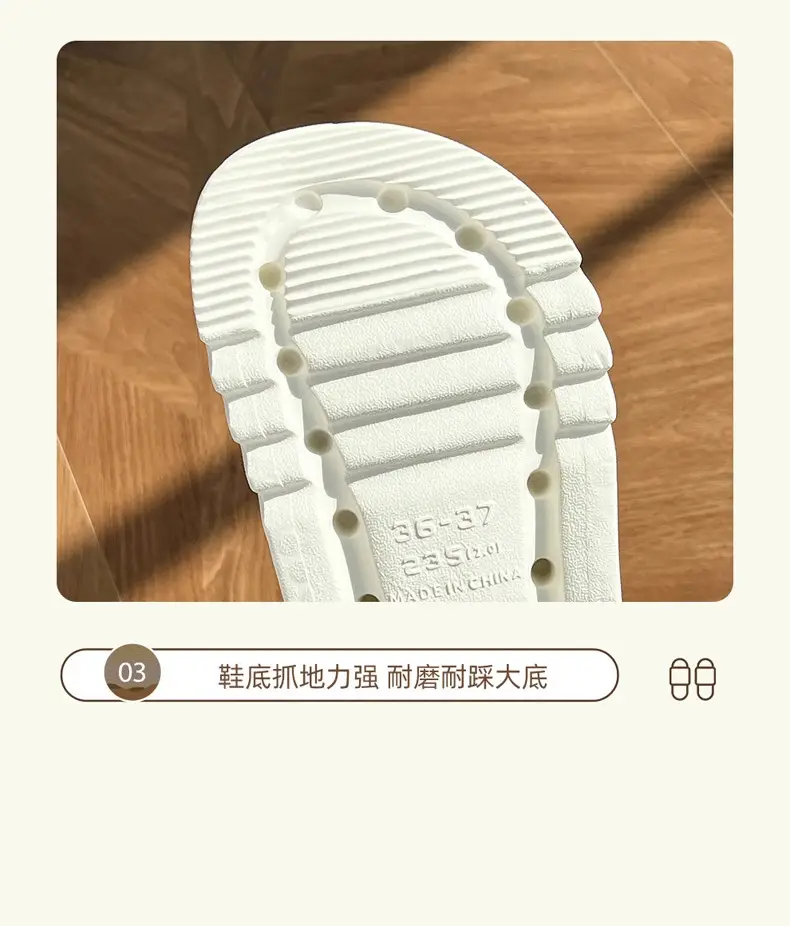 Thick-Soled Clogs for Women, Summer 2026 New Style, Non-Slip Beach Shoes, Soft and Comfortable Closed-Toe Half Slippers for Women — feature 14