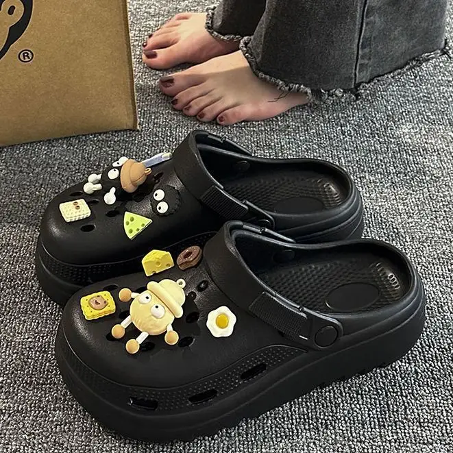 Internet Celebrity Two-Wear Eva Fashion Summer Thick-Soled Women's Clogs Non-Slip Non-Stinky Beach Casual Toe-Toe Slippers for Men - Image 7