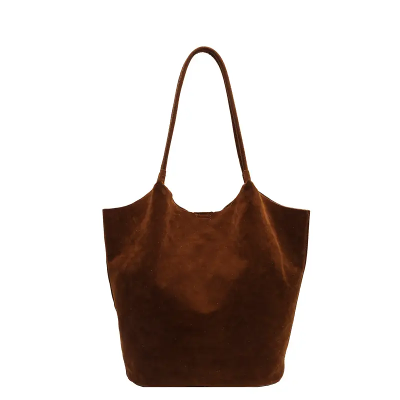 2026 Vintage Suede Shoulder Bag Large Capacity Women - Image 8