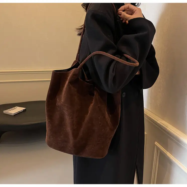 2026 Vintage Suede Shoulder Bag Large Capacity Women — feature 17