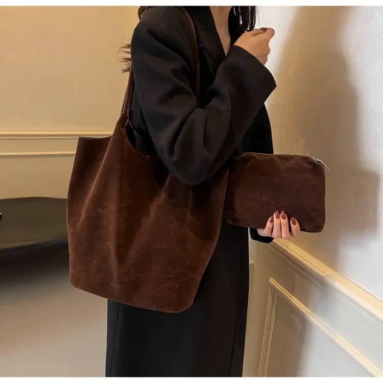 2026 Vintage Suede Shoulder Bag Large Capacity Women — feature 18