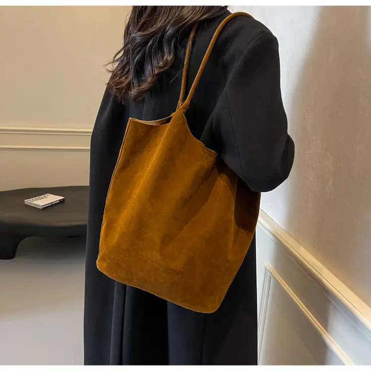 2026 Vintage Suede Shoulder Bag Large Capacity Women — feature 20