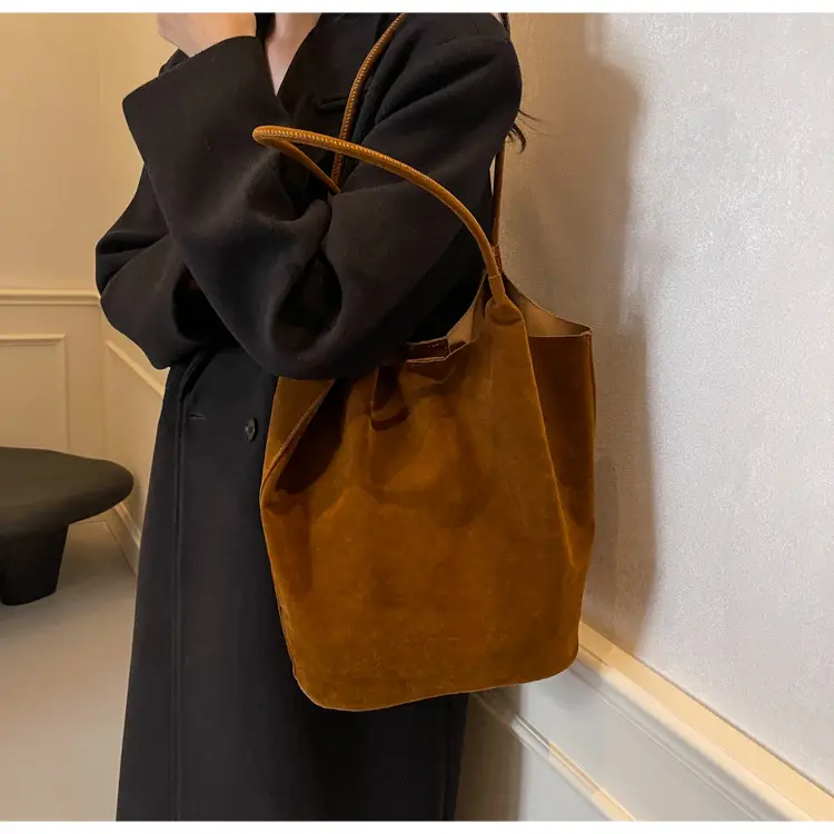 2026 Vintage Suede Shoulder Bag Large Capacity Women — feature 21