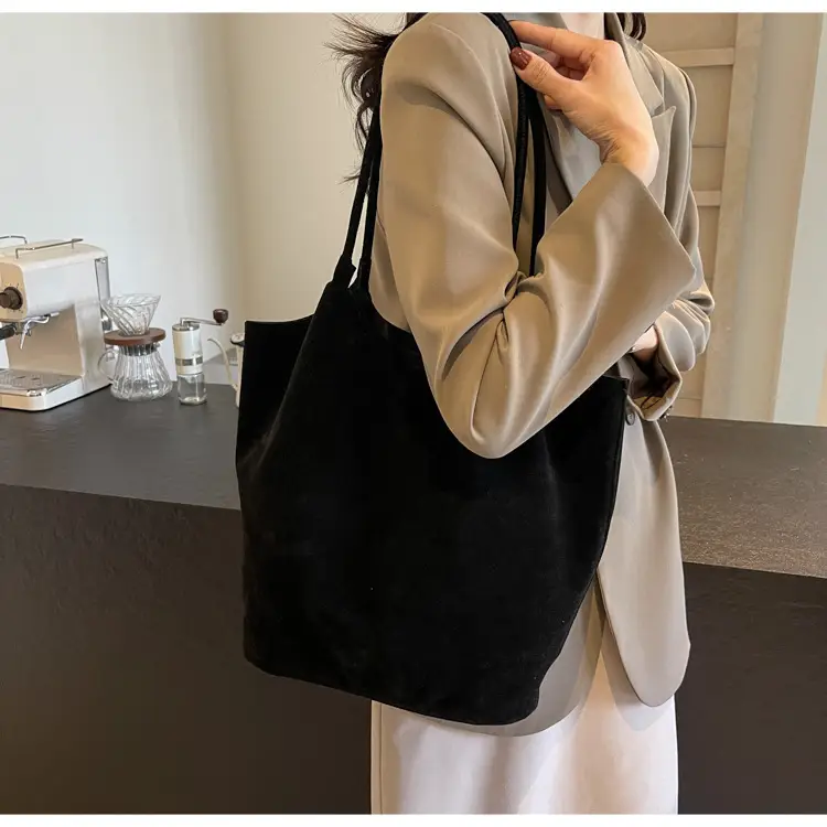 2026 Vintage Suede Shoulder Bag Large Capacity Women — feature 27